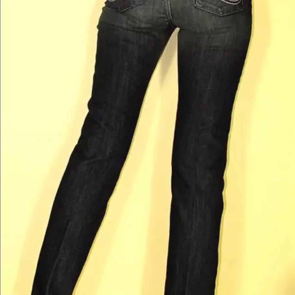 Rock & Republic Stella Straight Leg Dark Jeans Y2K Vintage Low Rise size 23 XXS - Picture 8 of 8